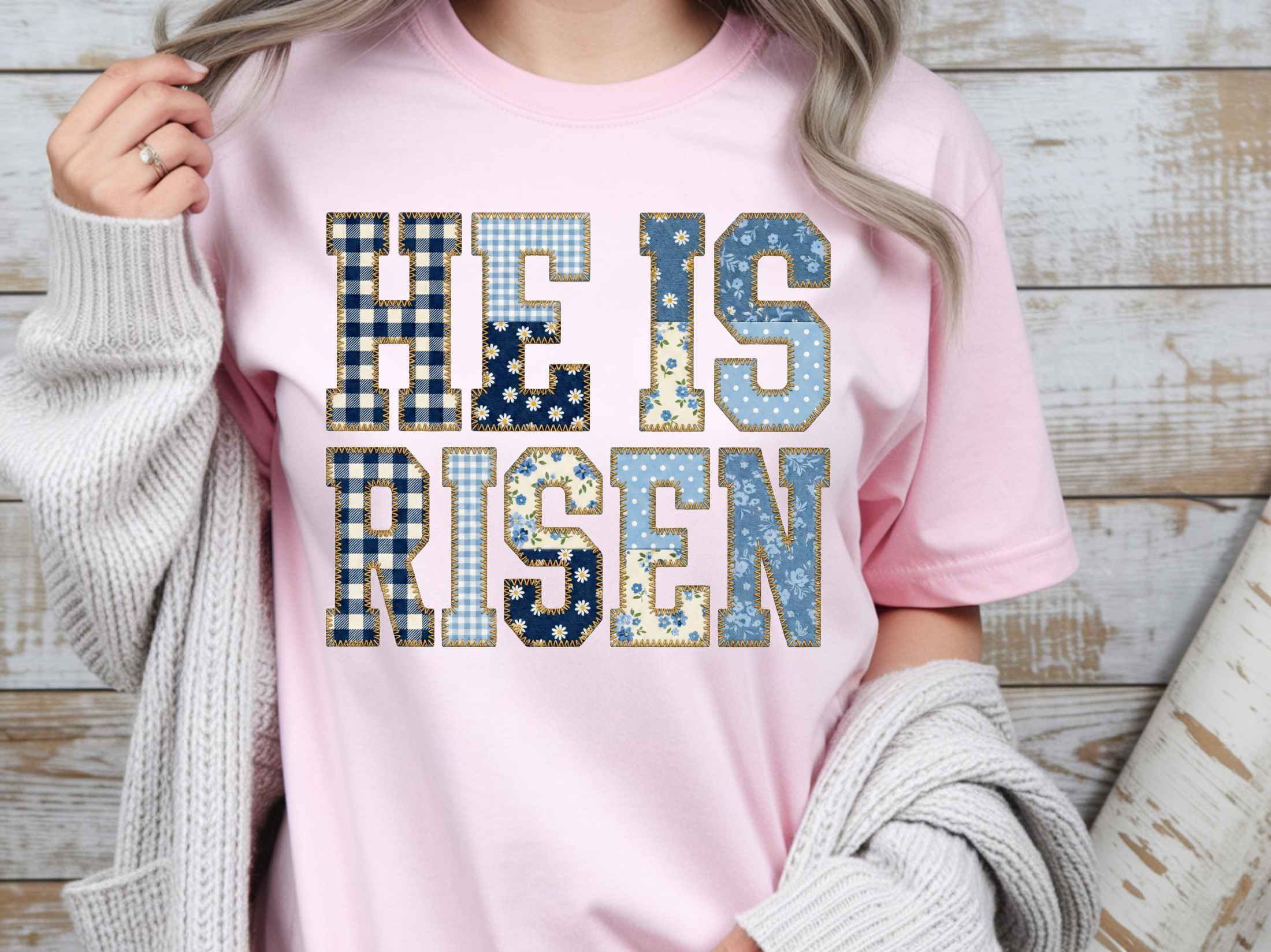 He Is Risen T-Shirt – Vintage Floral Christian Easter Shirt | Resurrection Sunday Faith Tee