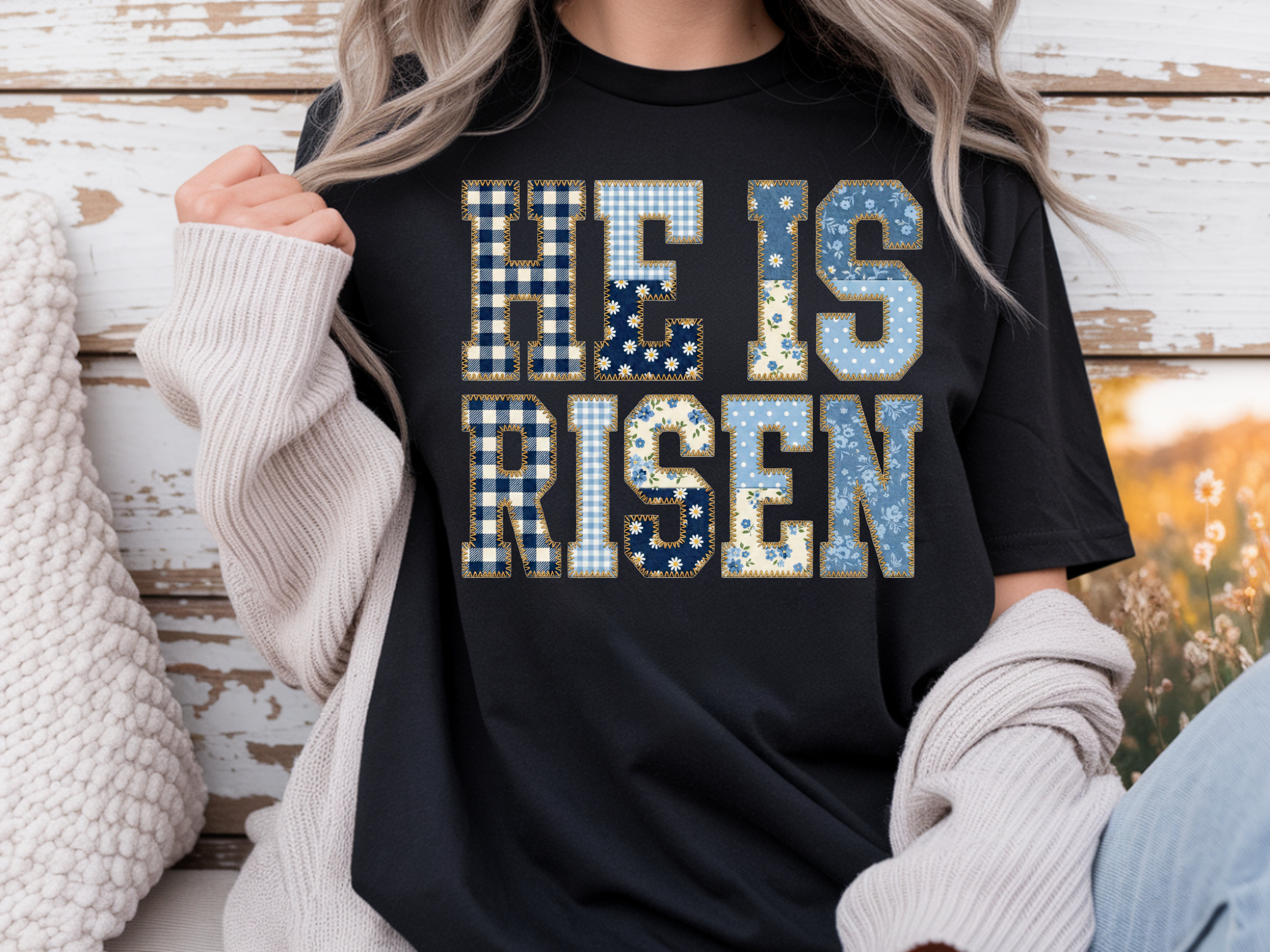 He Is Risen T-Shirt – Vintage Floral Christian Easter Shirt | Resurrection Sunday Faith Tee